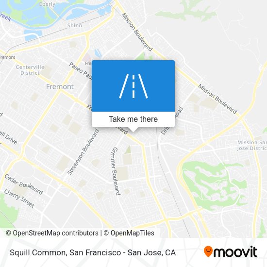 Squill Common map