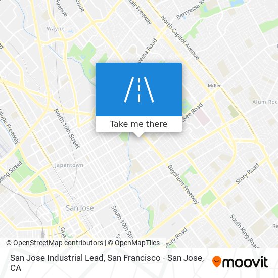 Mapa de San Jose Industrial Lead