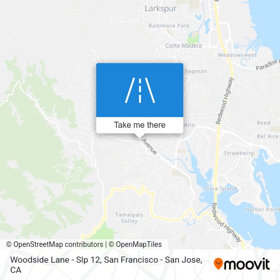 Woodside Lane - Slp 12 map