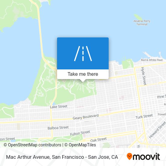 Mapa de Mac Arthur Avenue