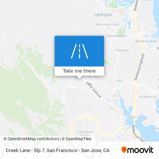 Creek Lane - Slp 7 map