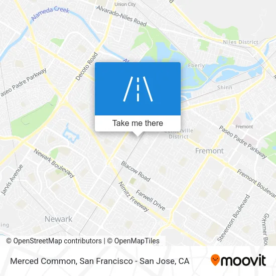Mapa de Merced Common