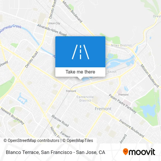 Blanco Terrace map