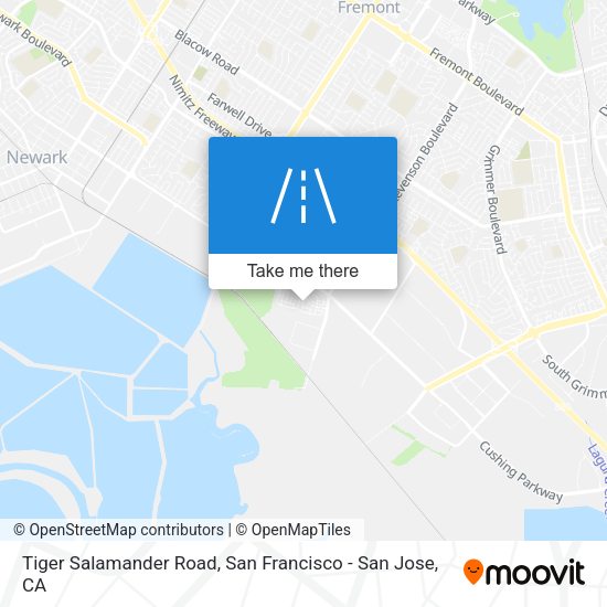 Mapa de Tiger Salamander Road
