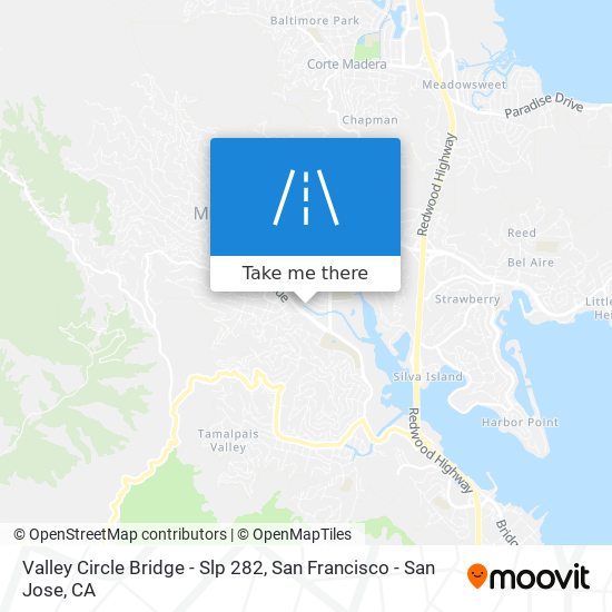 Valley Circle Bridge - Slp 282 map