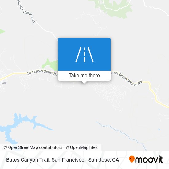 Mapa de Bates Canyon Trail