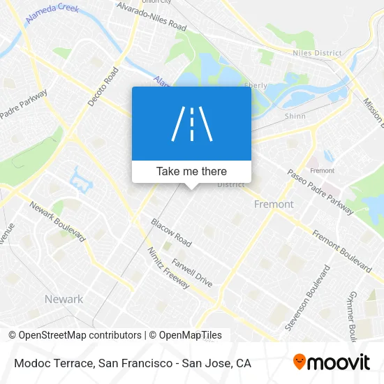 Mapa de Modoc Terrace