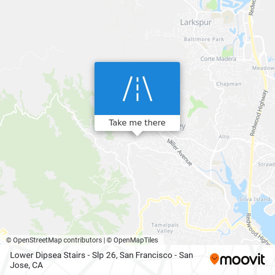 Mapa de Lower Dipsea Stairs - Slp 26