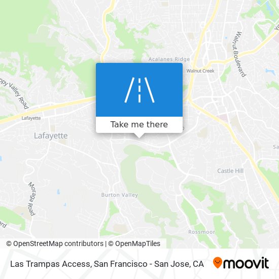 Las Trampas Access map