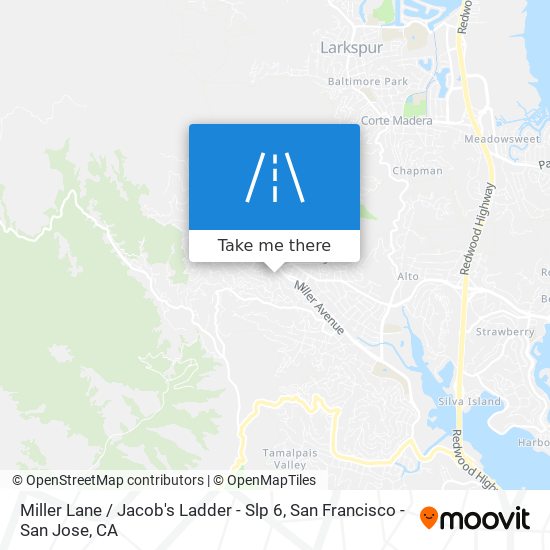 Miller Lane / Jacob's Ladder - Slp 6 map