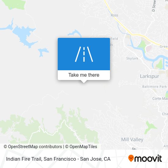 Indian Fire Trail map