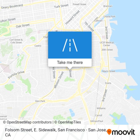 Mapa de Folsom Street, E. Sidewalk
