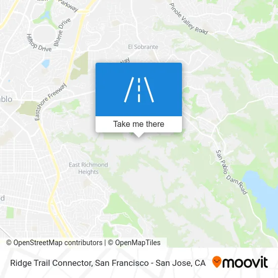 Ridge Trail Connector map