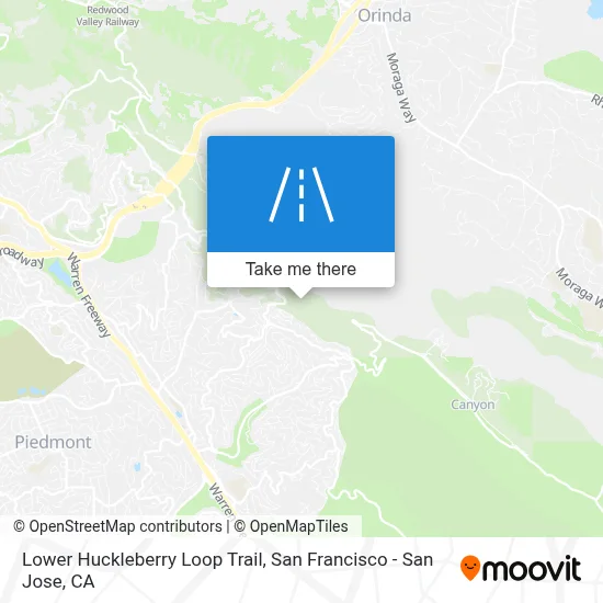 Lower Huckleberry Loop Trail map