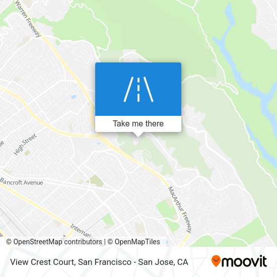 View Crest Court map