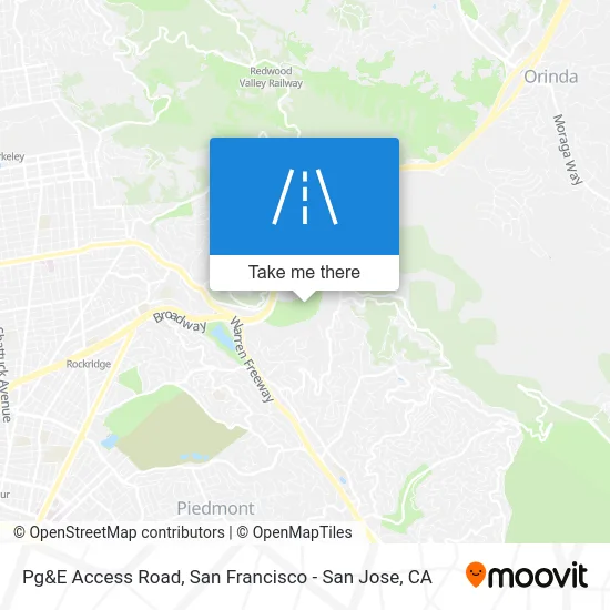 Pg&E Access Road map