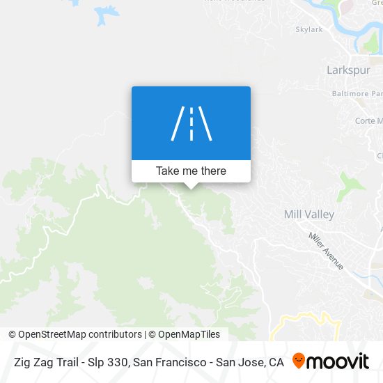 Mapa de Zig Zag Trail - Slp 330