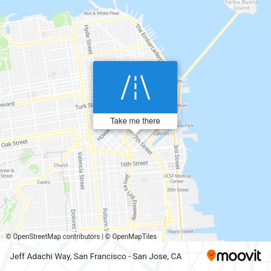 Mapa de Jeff Adachi Way