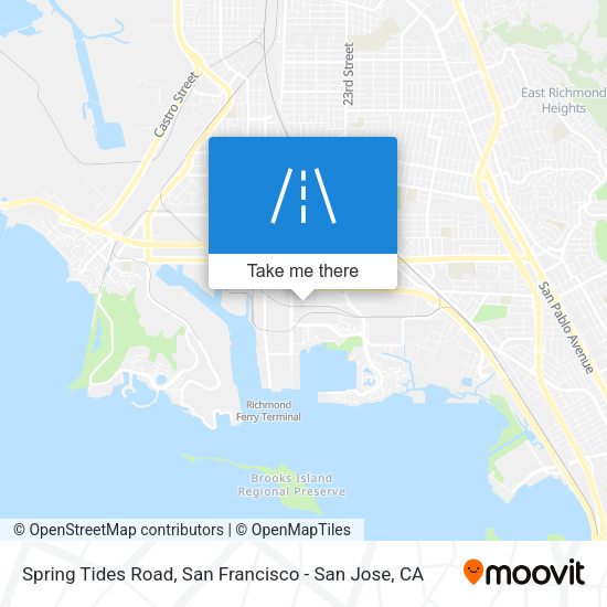 Mapa de Spring Tides Road
