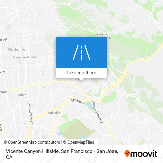Mapa de Vicente Canyon Hillside