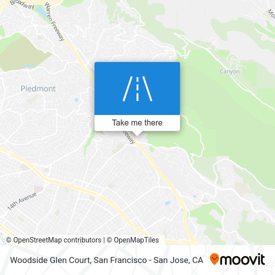 Mapa de Woodside Glen Court