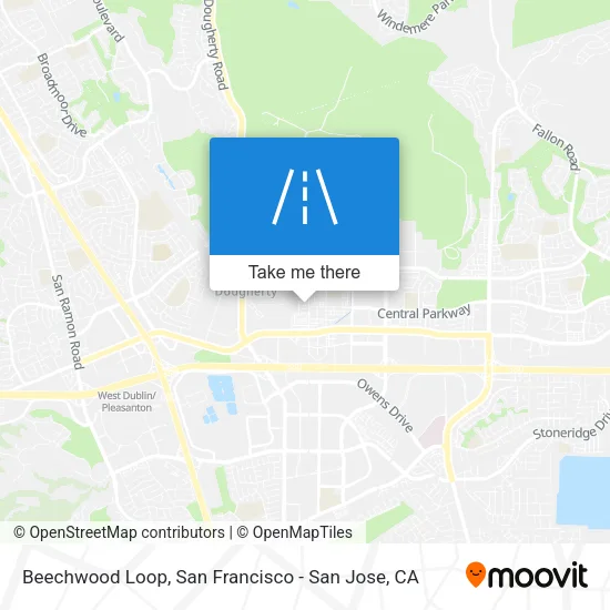 Beechwood Loop map
