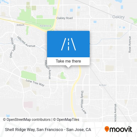 Mapa de Shell Ridge Way