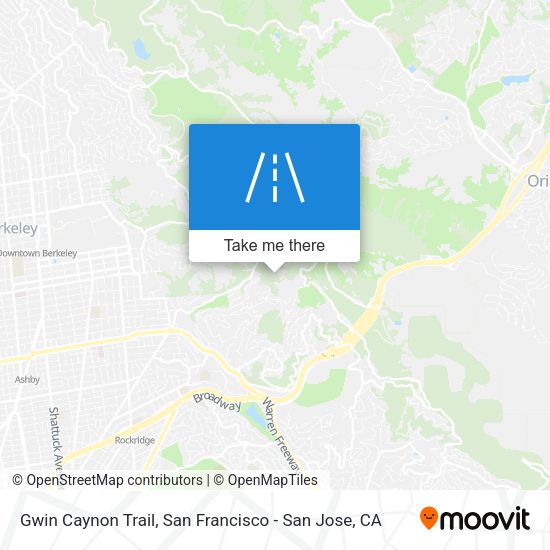 Gwin Caynon Trail map