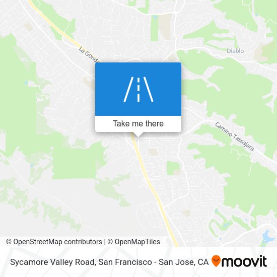 Sycamore Valley Road map