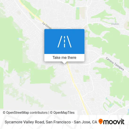 Sycamore Valley Road map