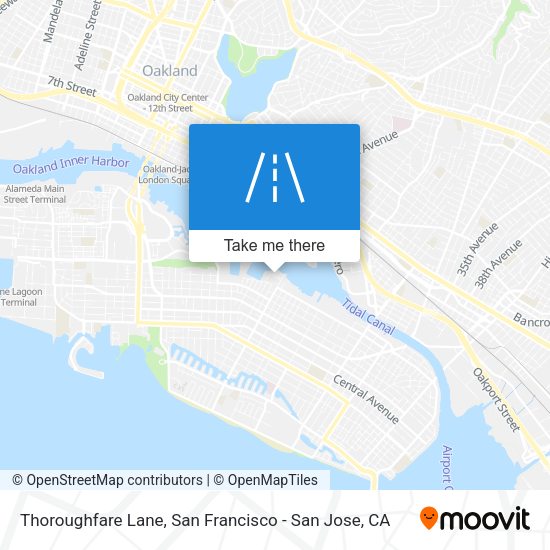 Mapa de Thoroughfare Lane