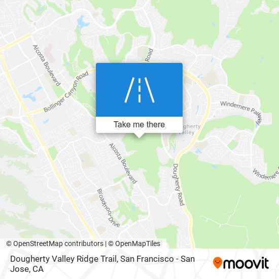 Mapa de Dougherty Valley Ridge Trail