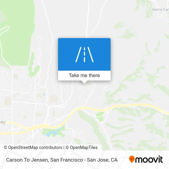 Carson To Jensen map