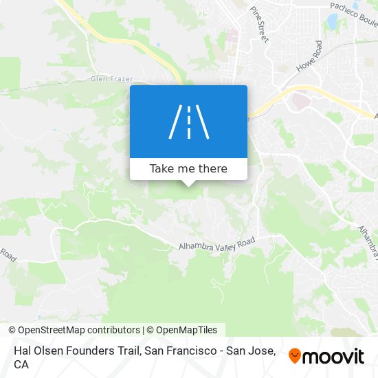 Hal Olsen Founders Trail map