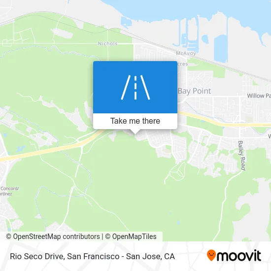 Rio Seco Drive map