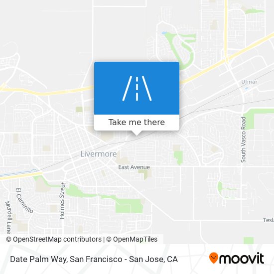 Date Palm Way map