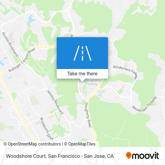 Woodshore Court map