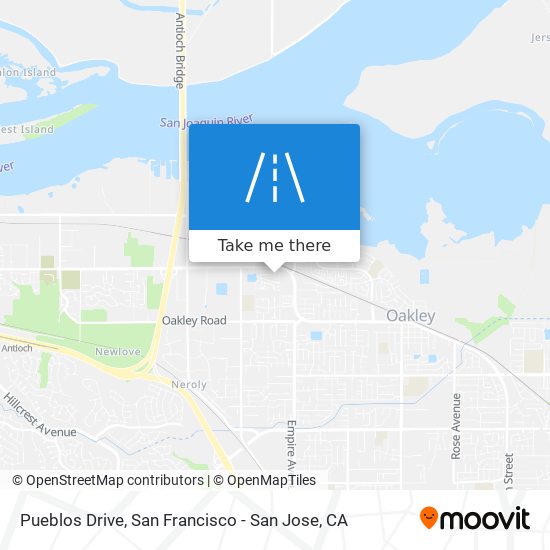 Pueblos Drive map