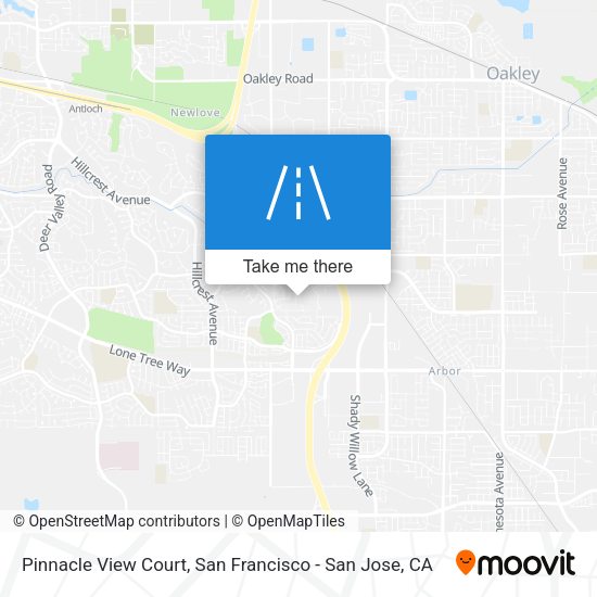 Pinnacle View Court map