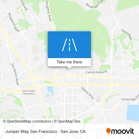 Juniper Way map