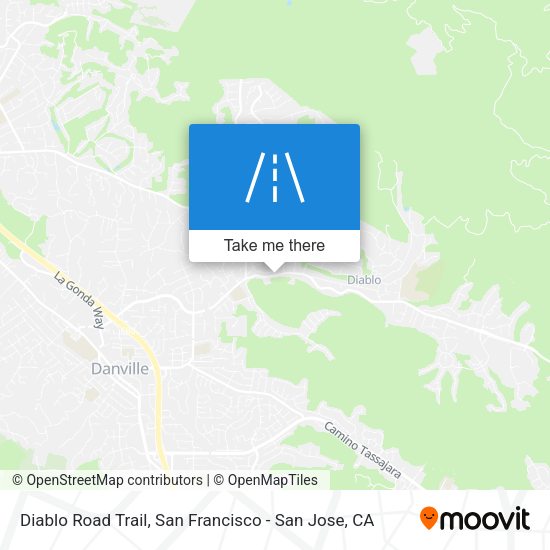 Mapa de Diablo Road Trail