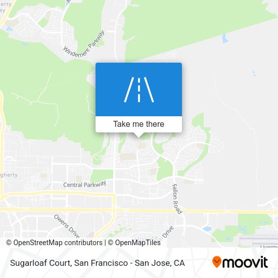 Mapa de Sugarloaf Court
