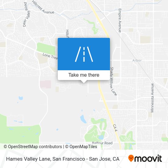 Mapa de Hames Valley Lane