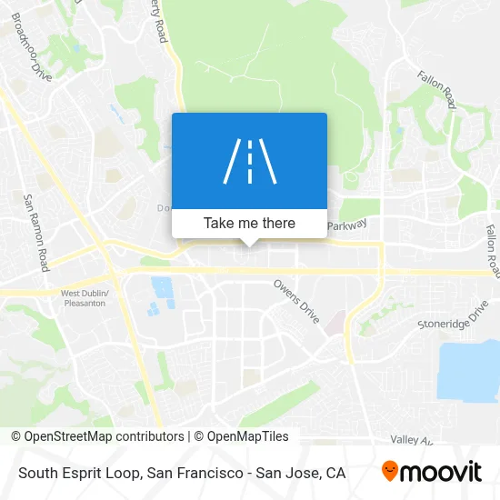 South Esprit Loop map