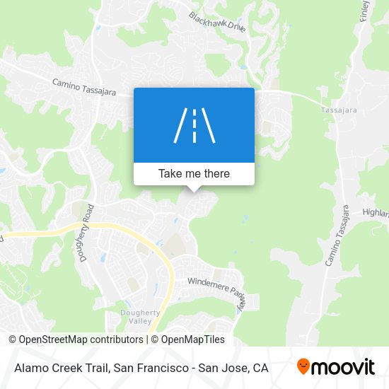 Mapa de Alamo Creek Trail