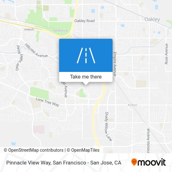 Pinnacle View Way map