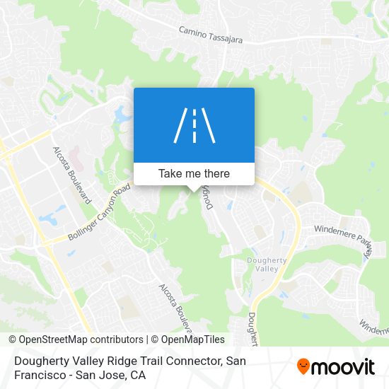 Mapa de Dougherty Valley Ridge Trail Connector