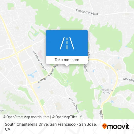 South Chanterella Drive map