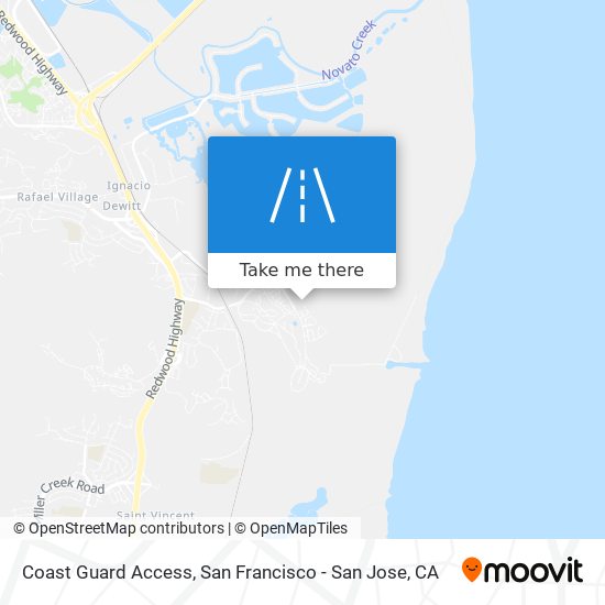 Coast Guard Access map