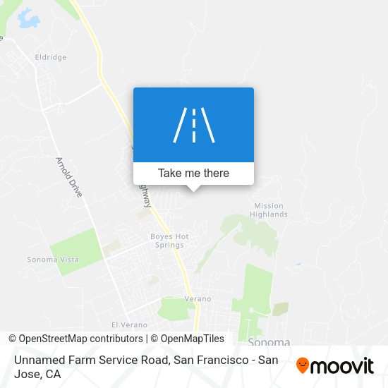 Mapa de Unnamed Farm Service Road